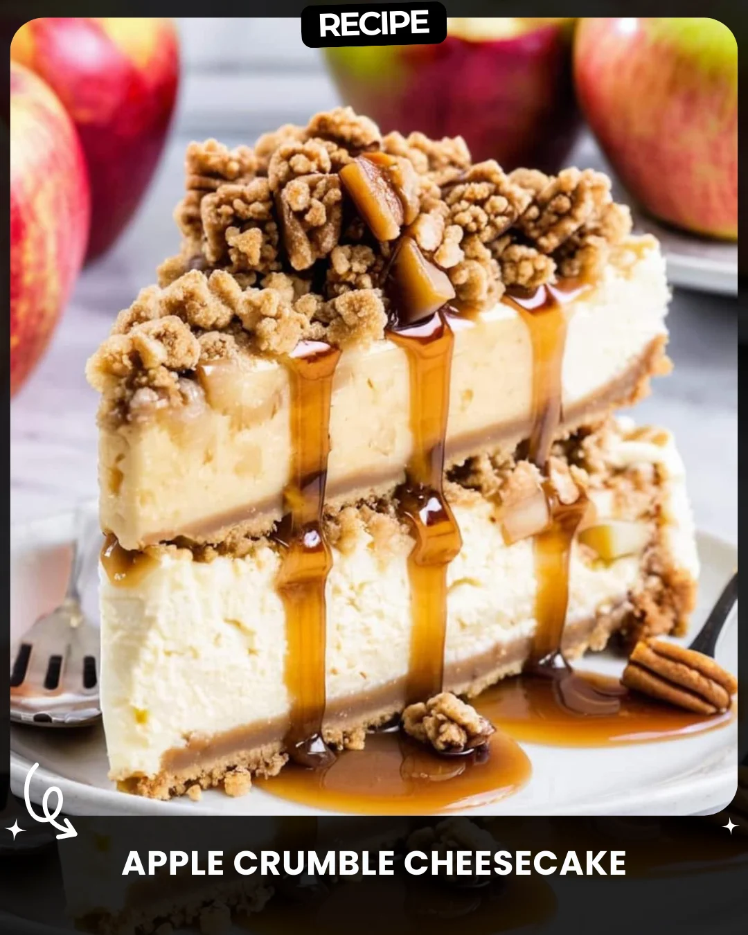 Apple Crumble Cheesecake