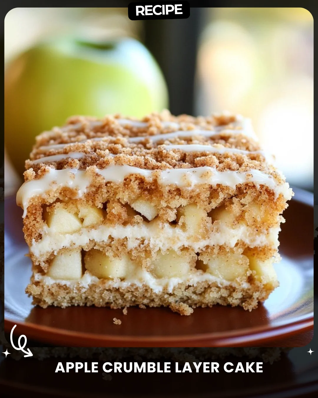 Apple Crumble Layer Cake