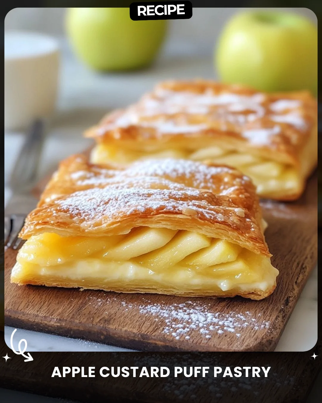 Apple Custard Puff Pastry