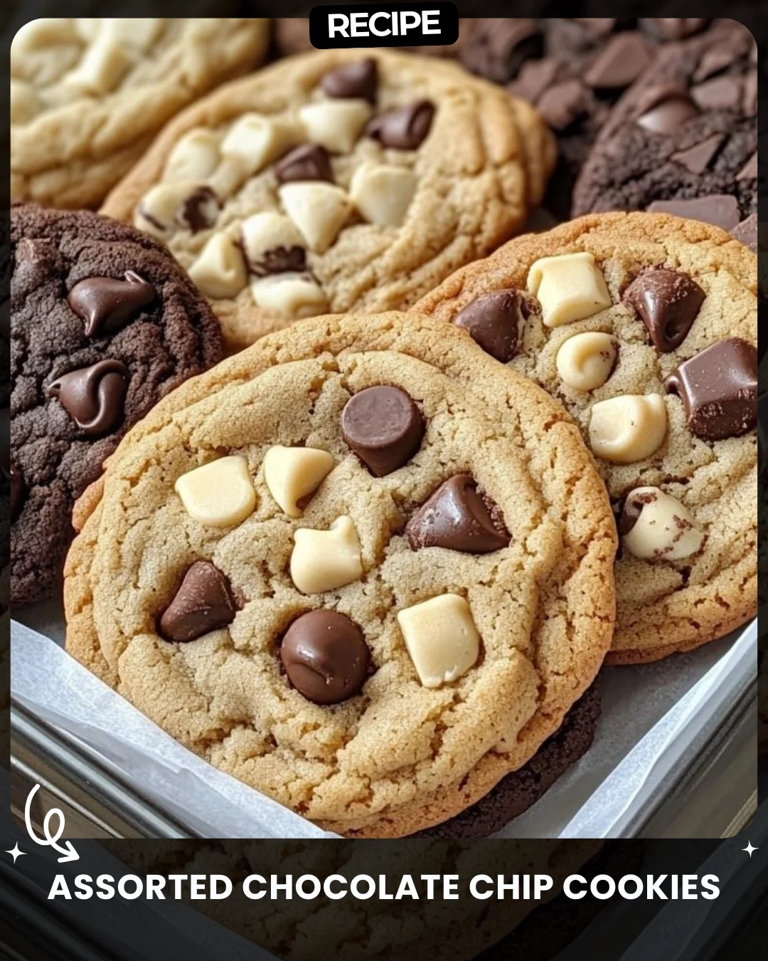 Assorted Chocolate Chip Cookies
