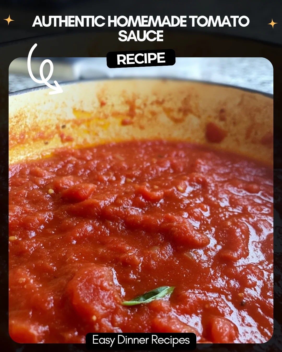Authentic Homemade Tomato Sauce
