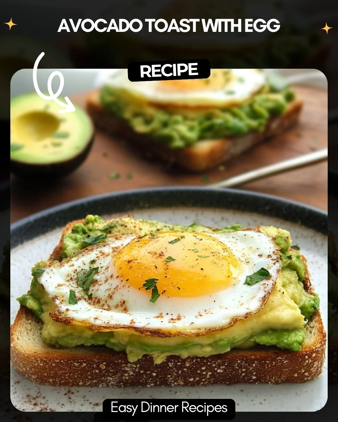 Avocado Toast With Egg