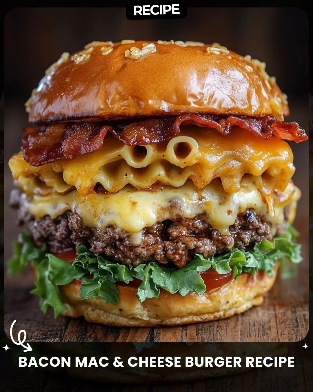 Bacon Mac & Cheese Burger Recipe