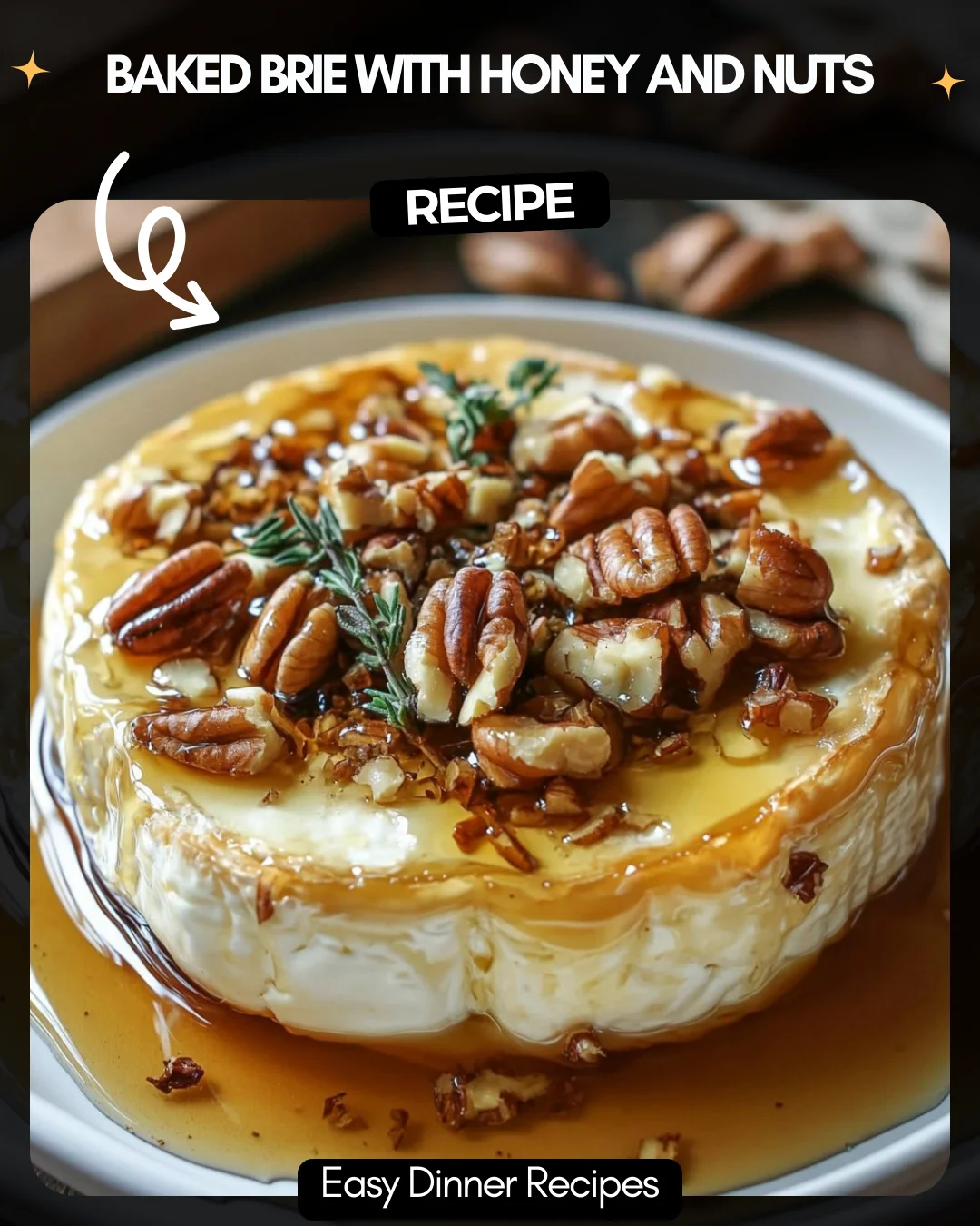 Baked Brie with Honey and Nuts