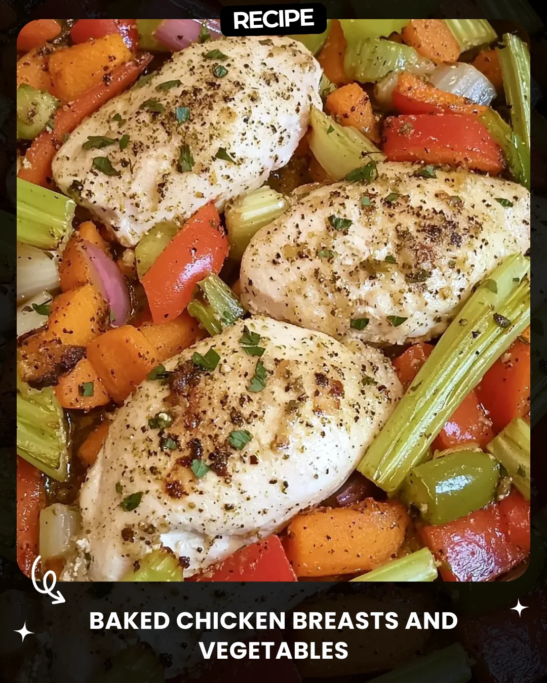 Baked Chicken Breasts and Vegetables