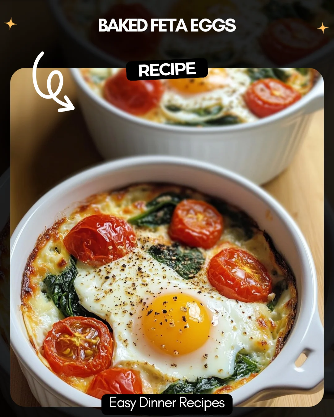 Baked Feta Eggs