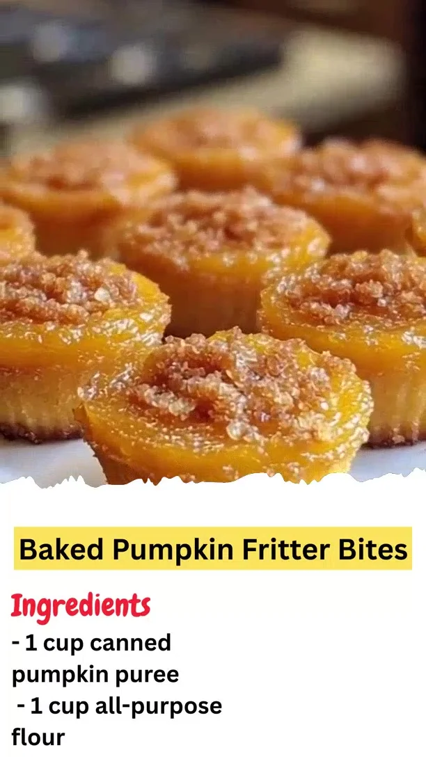 Baked Pumpkin Fritter Bites