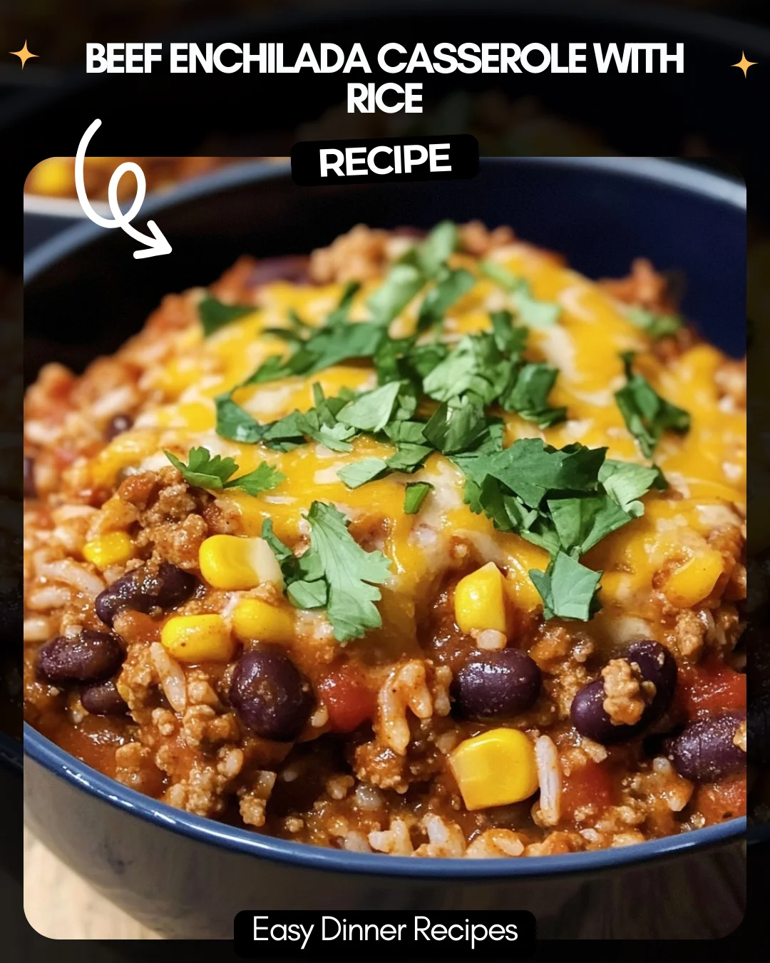 Beef Enchilada Casserole with Rice