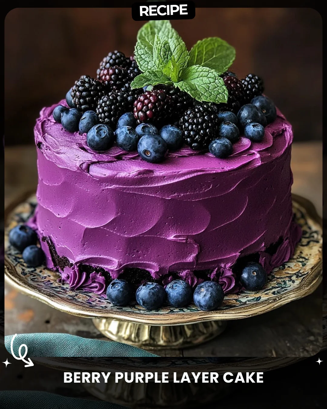 Berry Purple Layer Cake