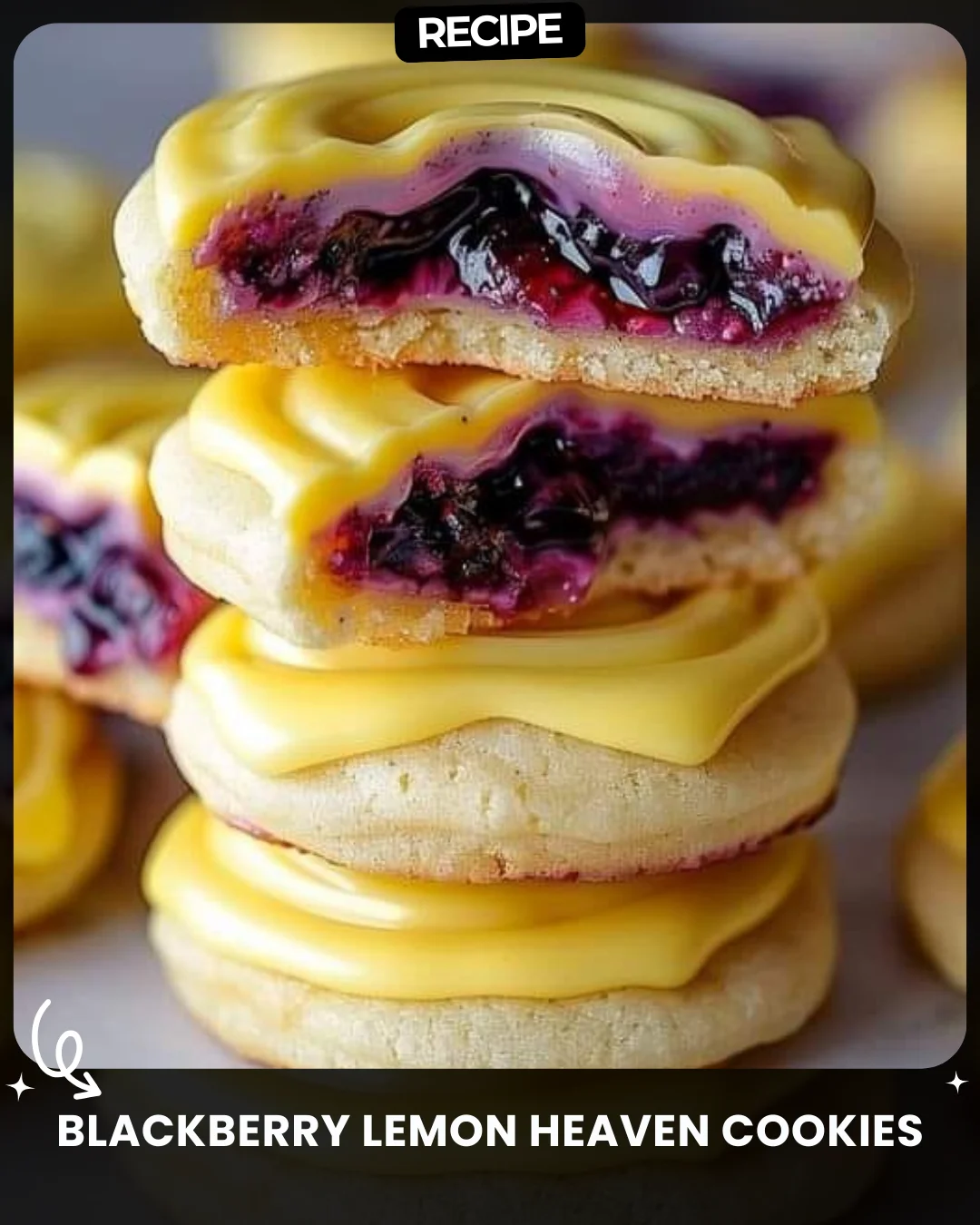 Blackberry Lemon Heaven Cookies