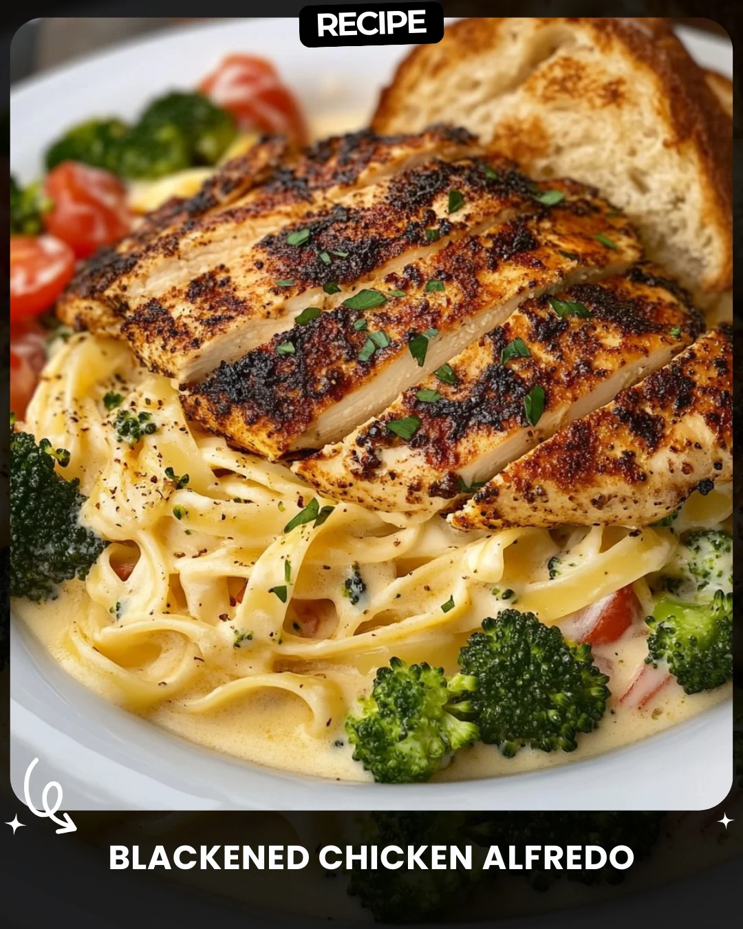 Blackened Chicken Alfredo