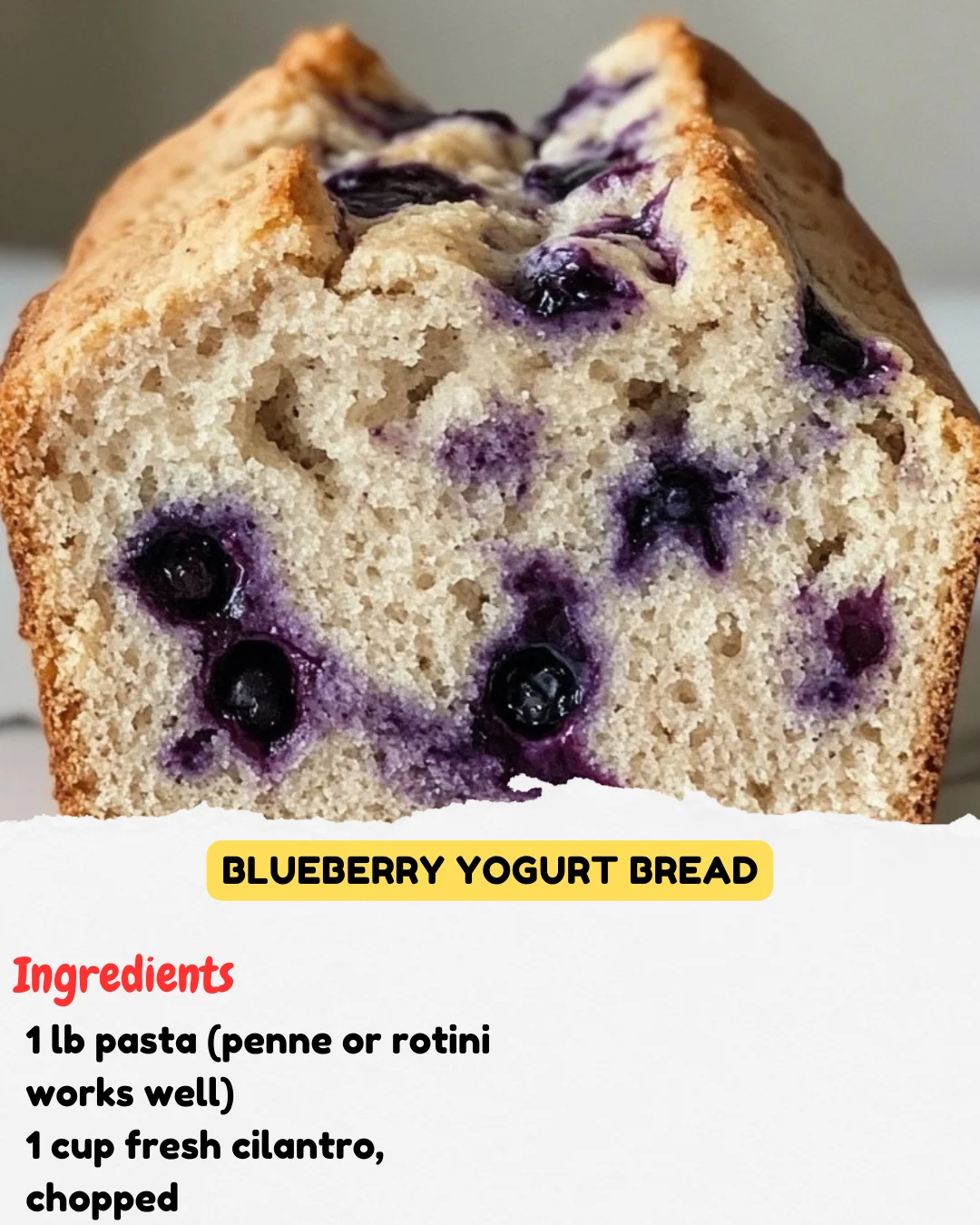 Blueberry Yogurt Bread