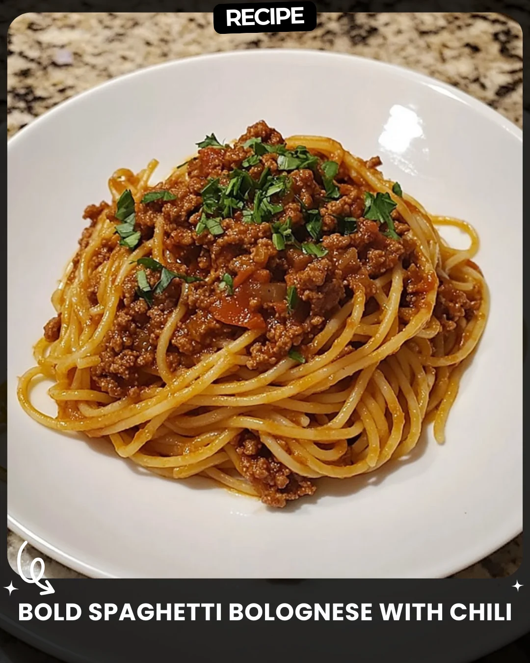 Bold Spaghetti Bolognese with Chili