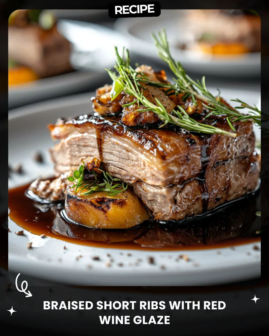 Braised Short Ribs with Red Wine Glaze