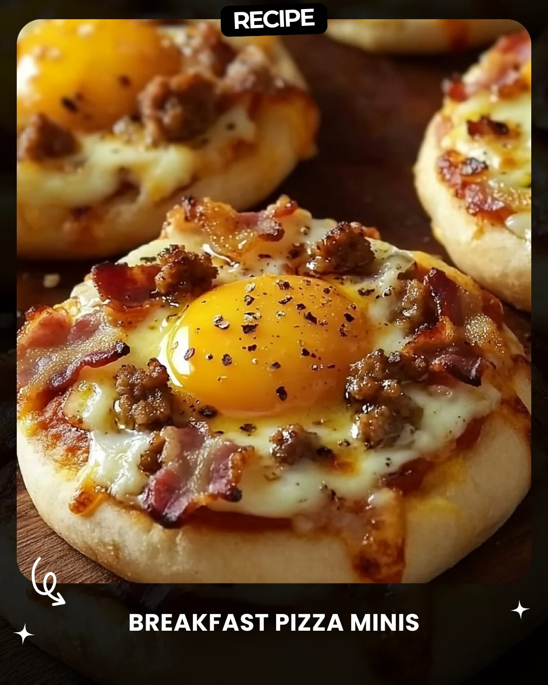 Breakfast Pizza Minis