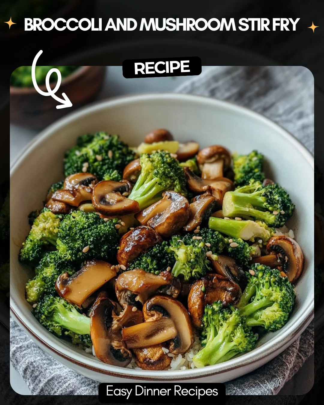 Broccoli and Mushroom Stir Fry