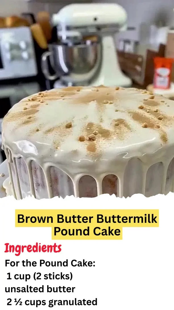 Brown Butter Buttermilk Pound Cake
