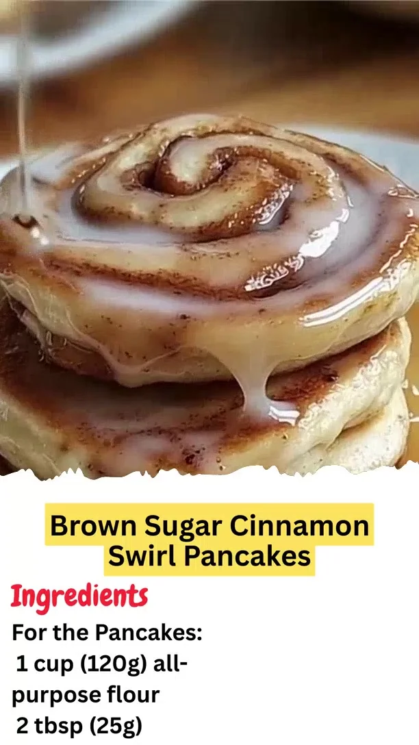 Brown Sugar Cinnamon Swirl Pancakes
