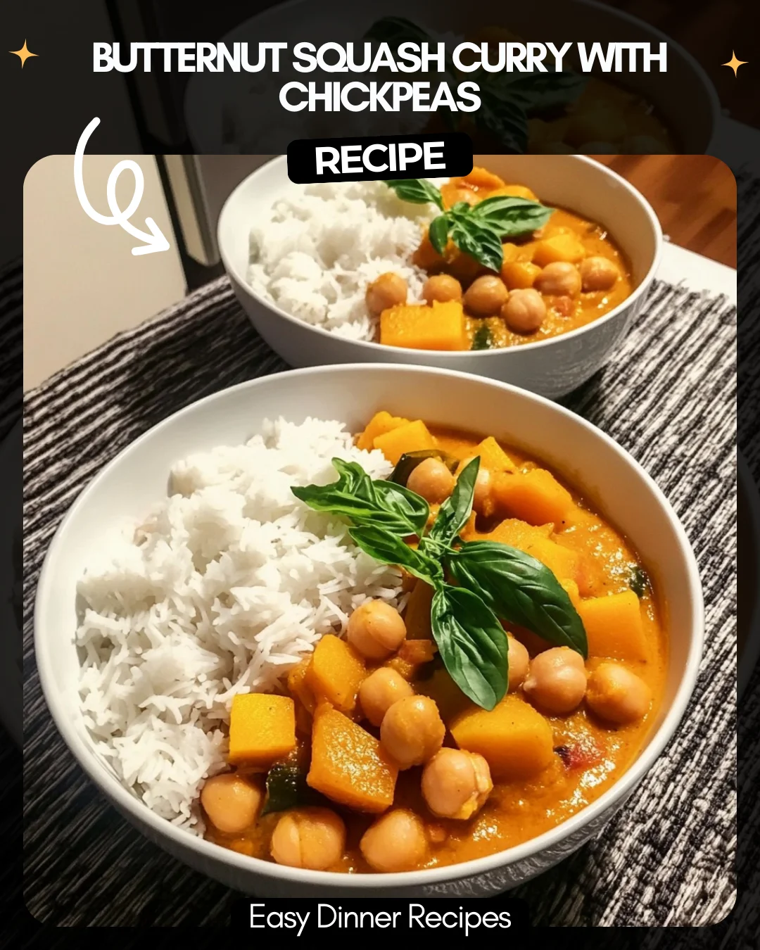 Butternut Squash Curry with Chickpeas