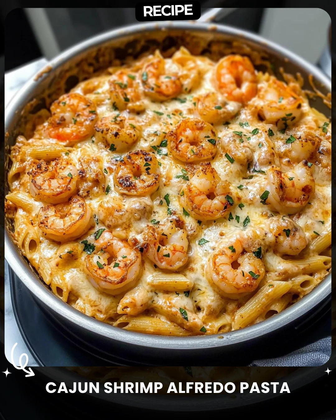 Cajun Shrimp Alfredo Pasta