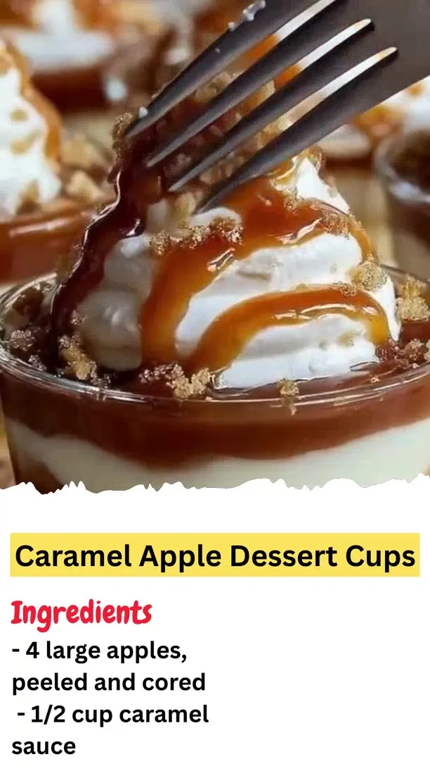 Caramel Apple Dessert Cups