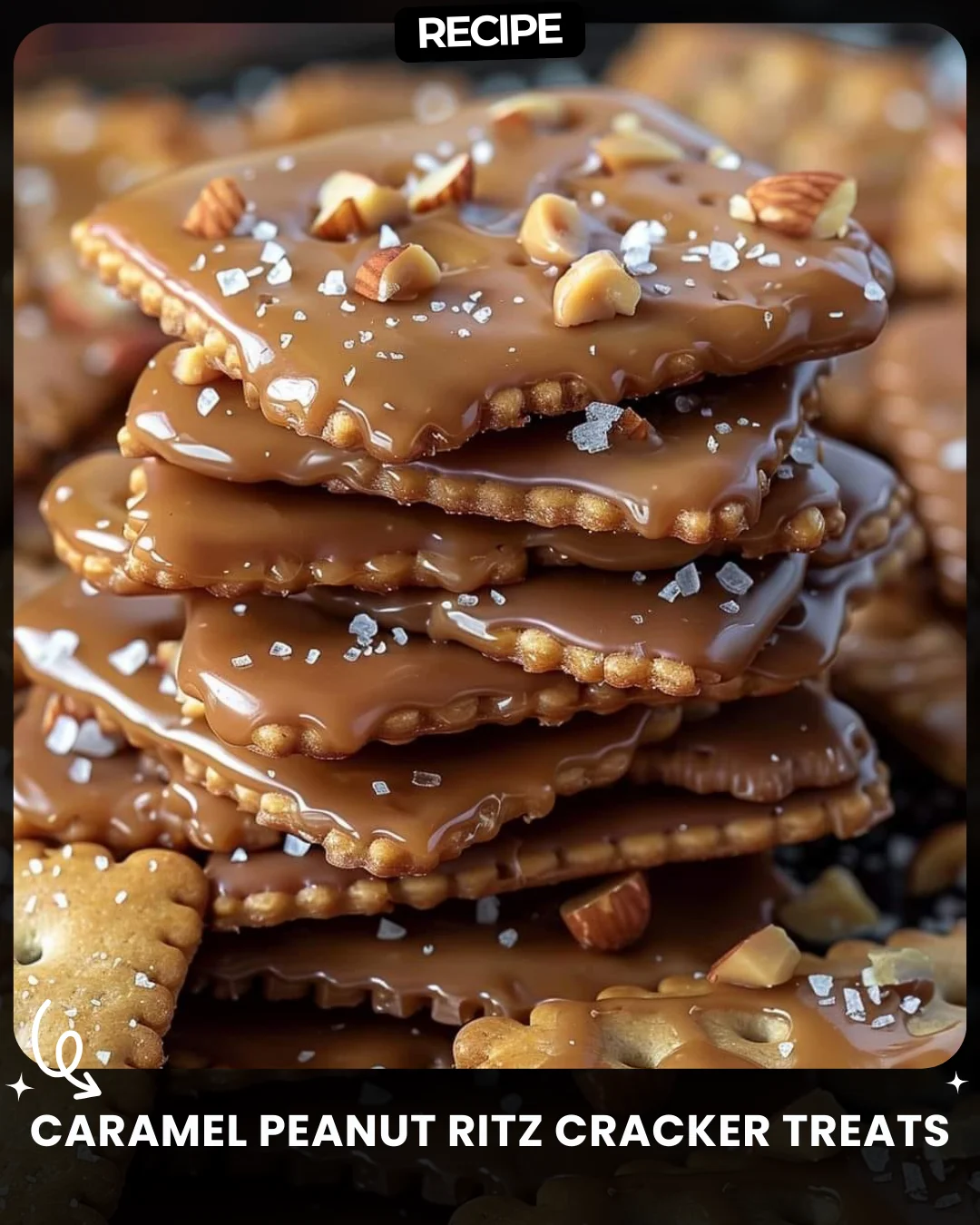 Caramel Peanut Ritz Cracker Treats
