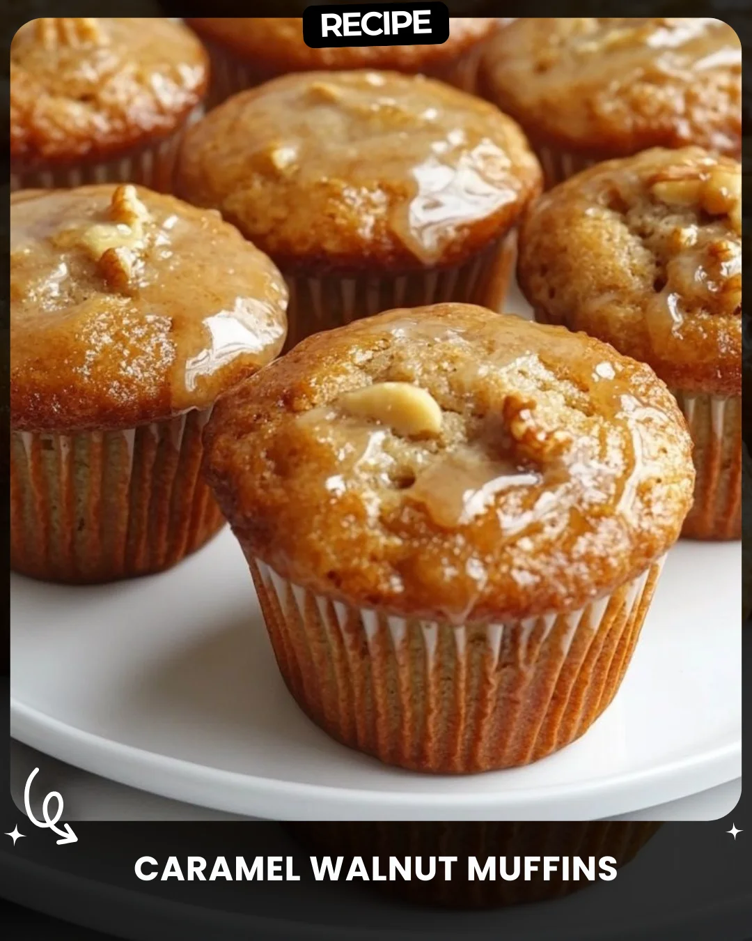 Caramel Walnut Muffins