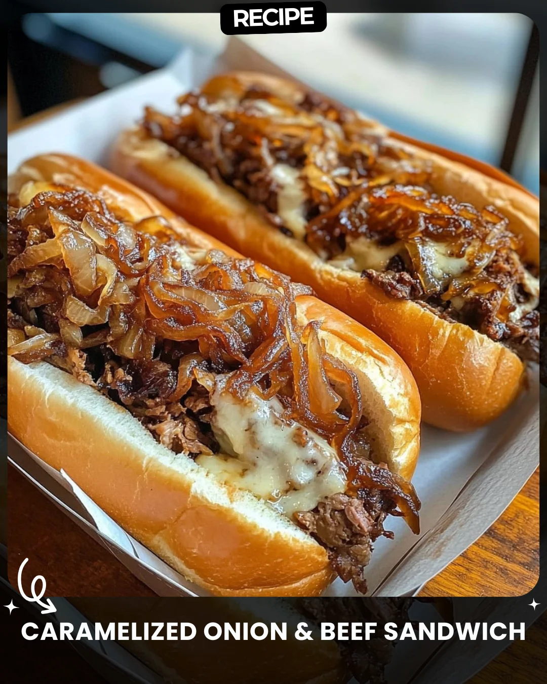 Caramelized Onion & Beef Sandwich