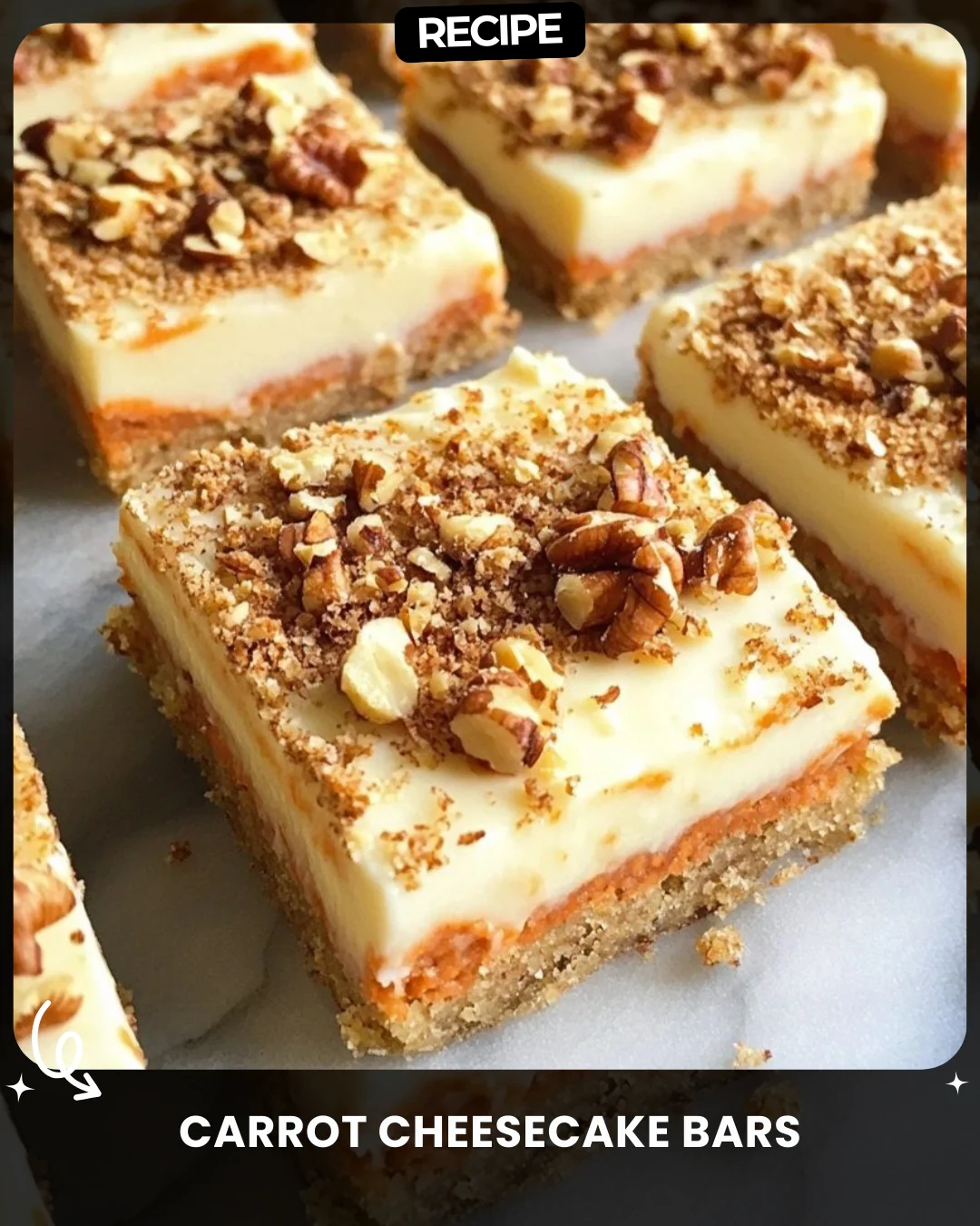 Carrot Cheesecake Bars
