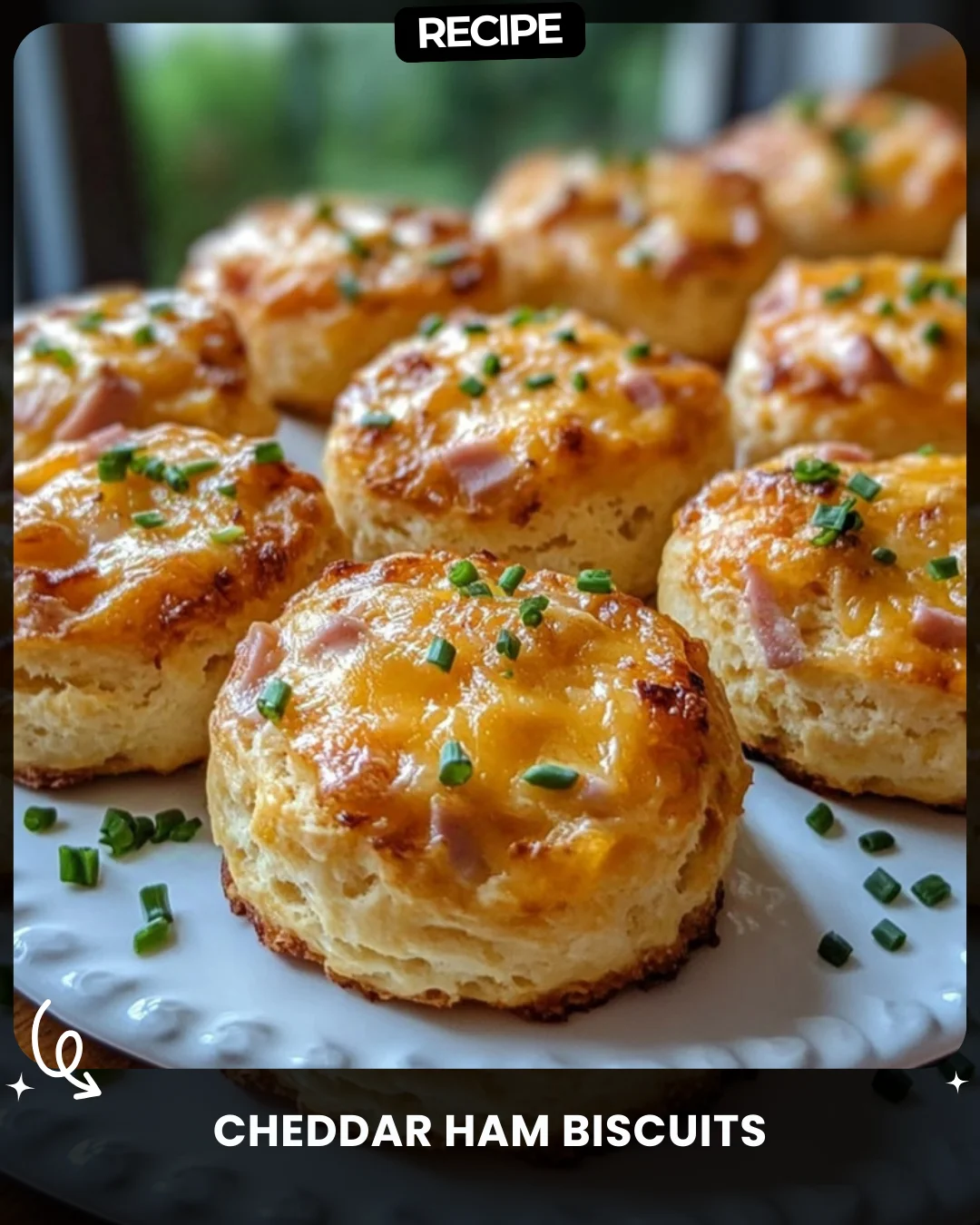 Cheddar Ham Biscuits