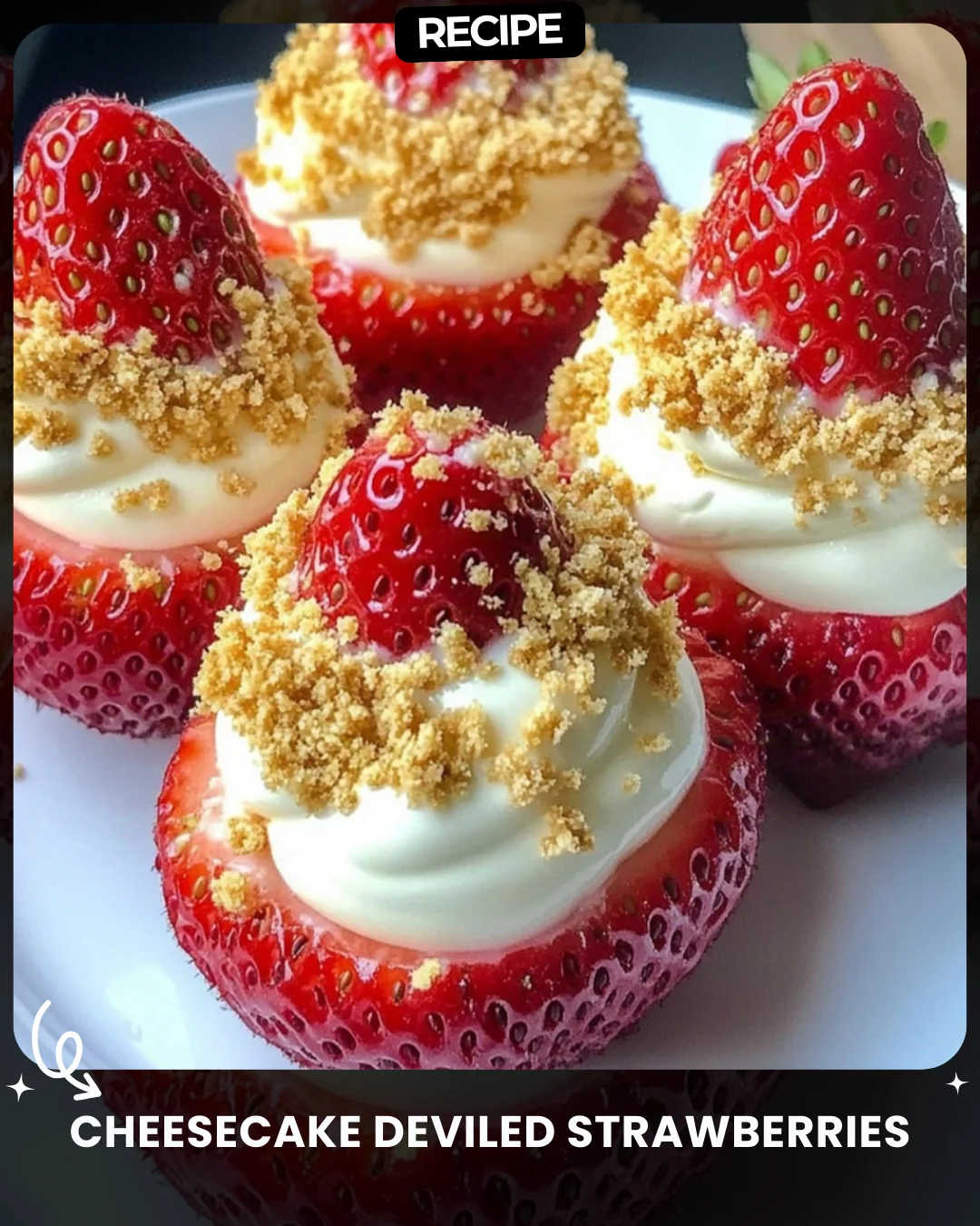 Cheesecake Deviled Strawberries