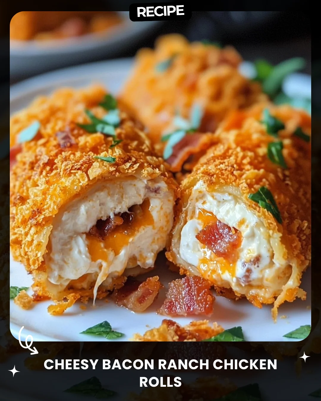 Cheesy Bacon Ranch Chicken Rolls