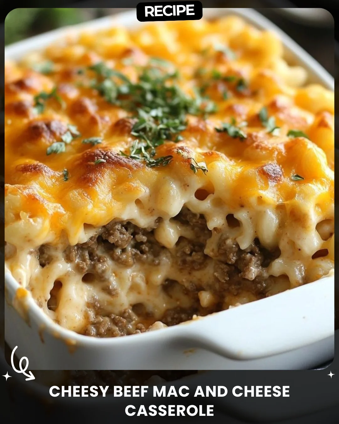 Cheesy Beef Mac and Cheese Casserole