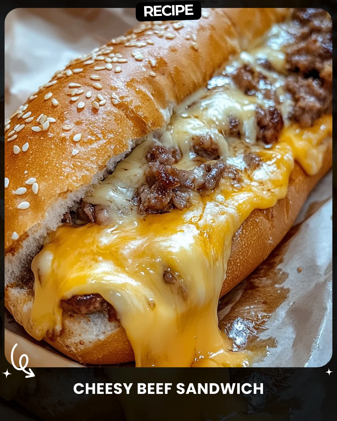 Cheesy Beef Sandwich