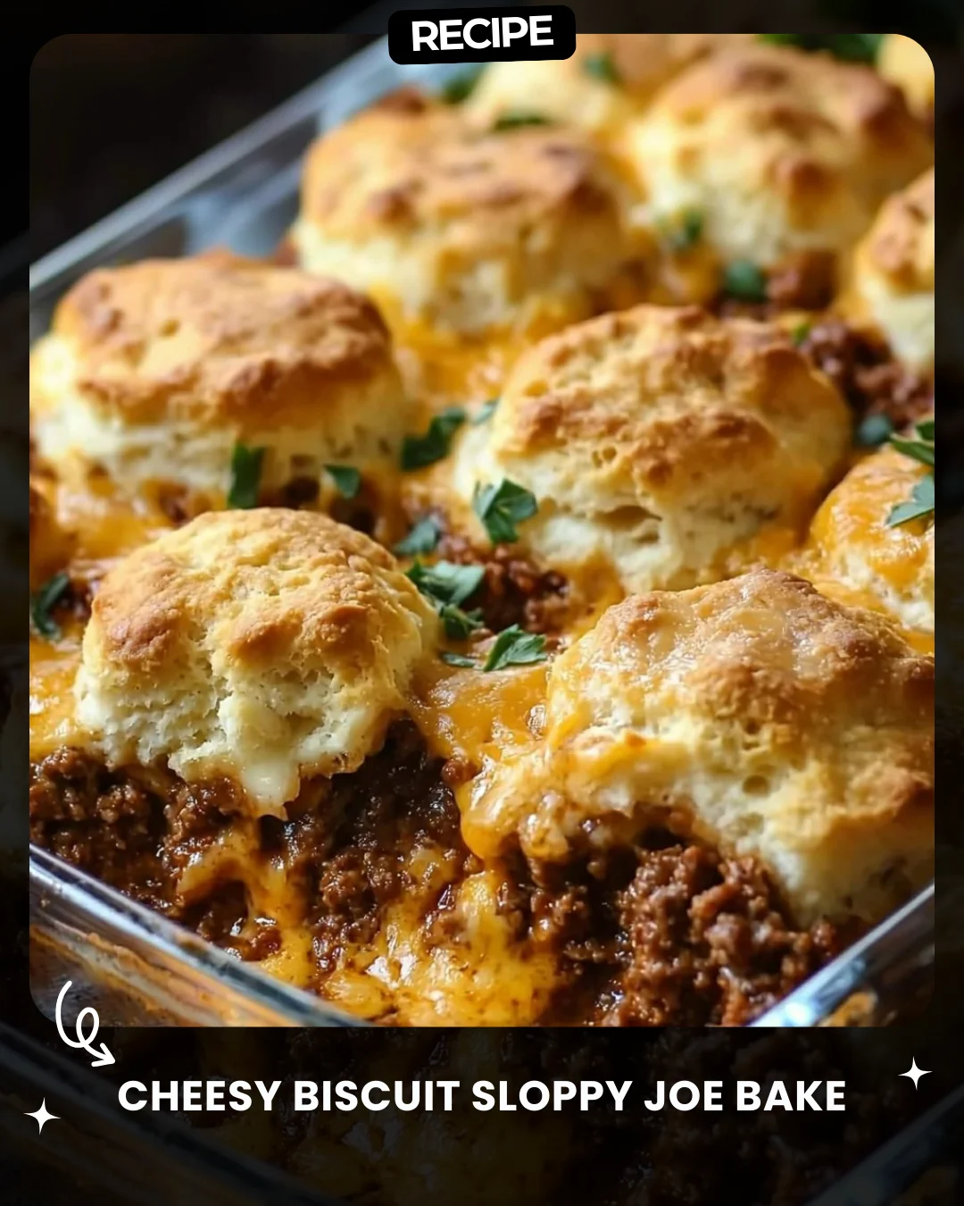Cheesy Biscuit Sloppy Joe Bake
