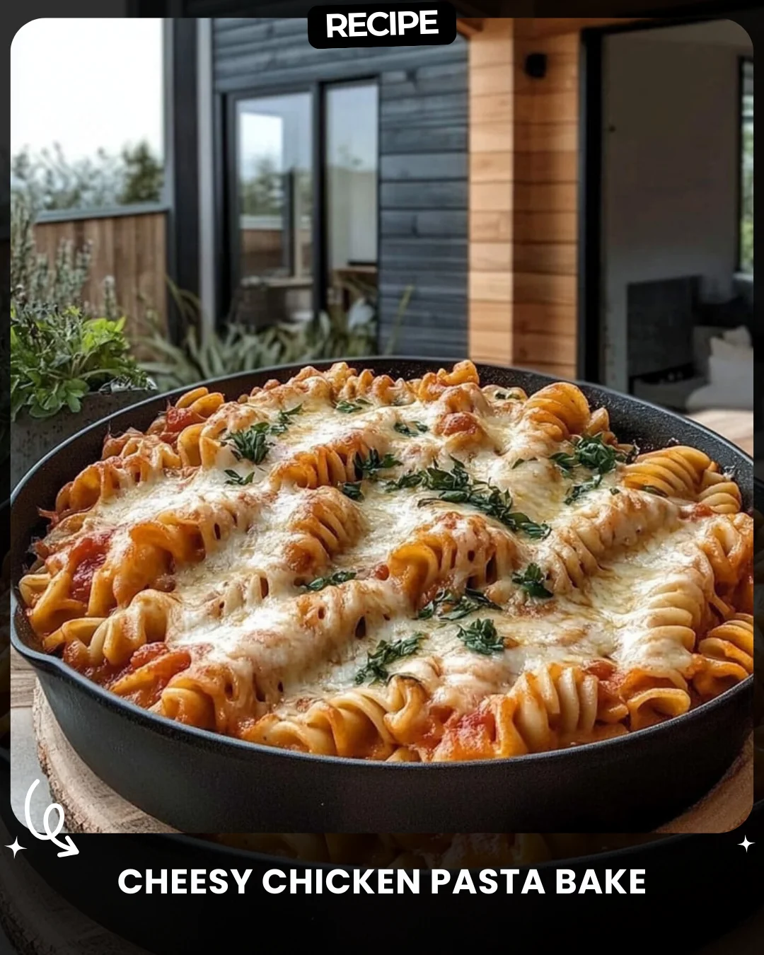 Cheesy Chicken Pasta Bake