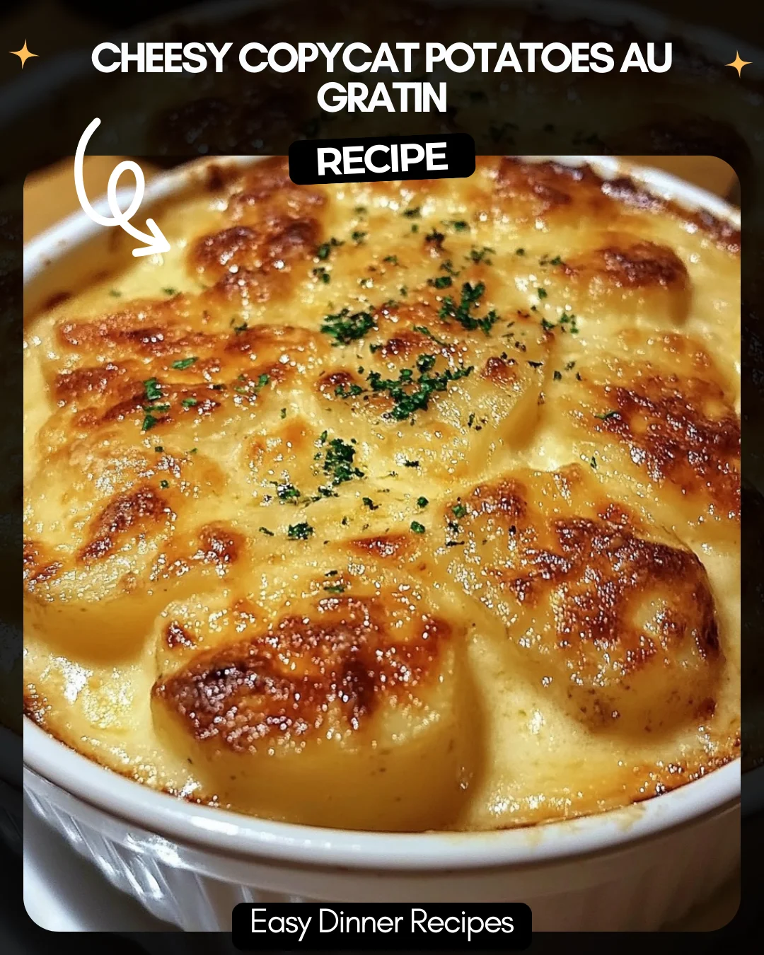 Cheesy Copycat Potatoes au Gratin