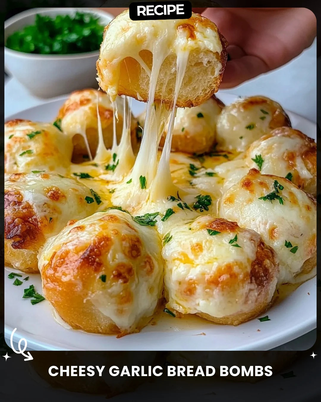 Cheesy Garlic Bread Bombs