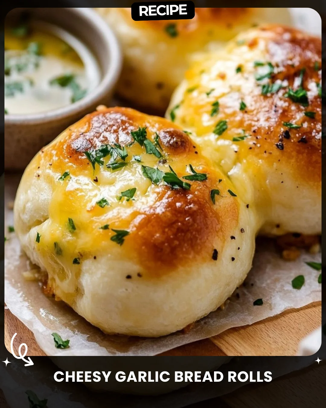 Cheesy Garlic Bread Rolls