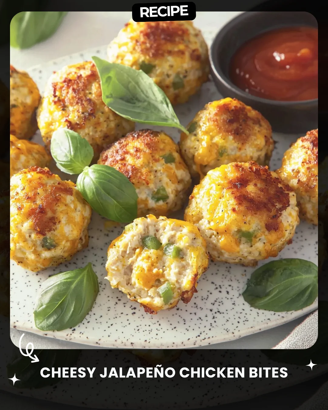 Cheesy Jalapeño Chicken Bites