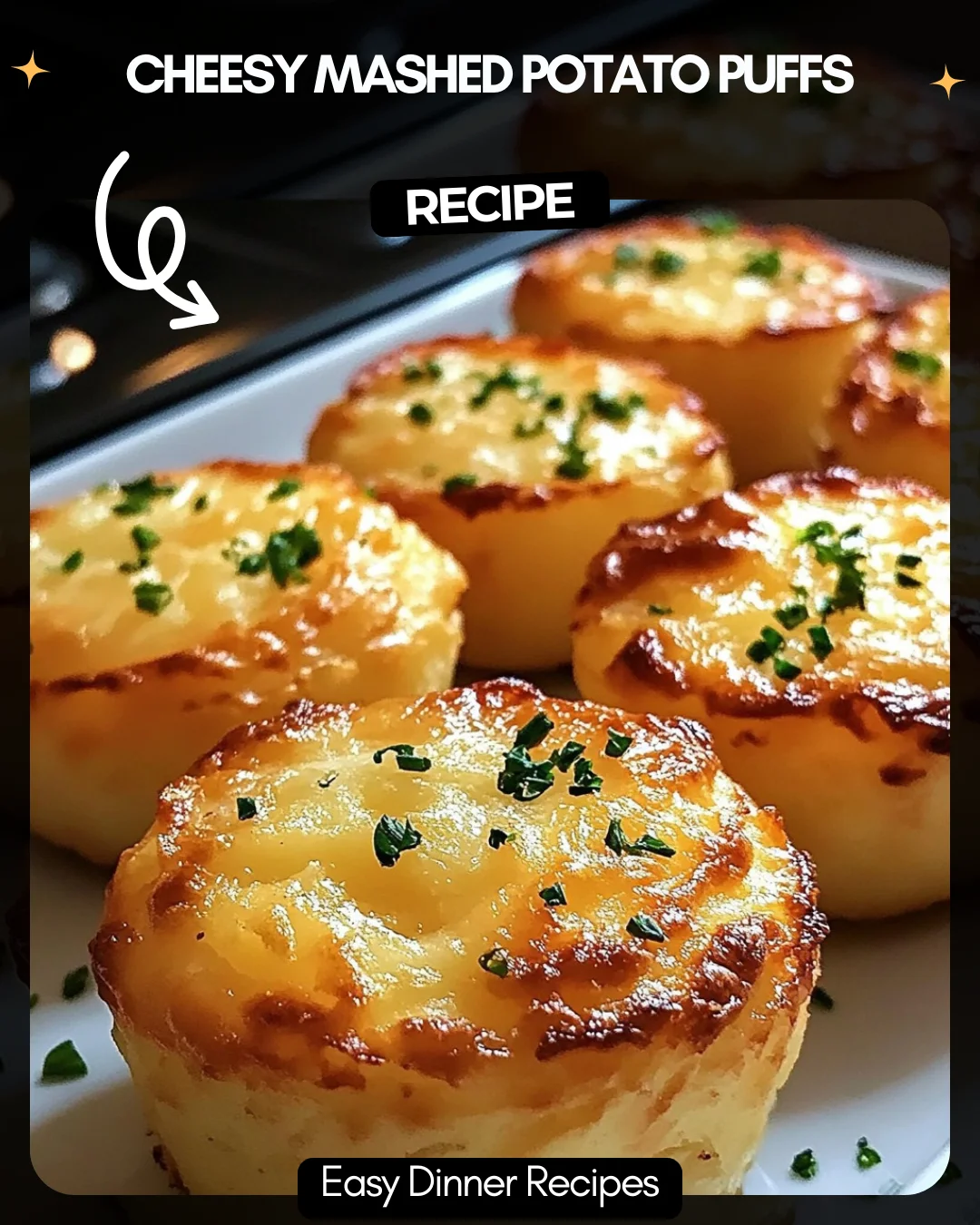 Cheesy Mashed Potato Puffs