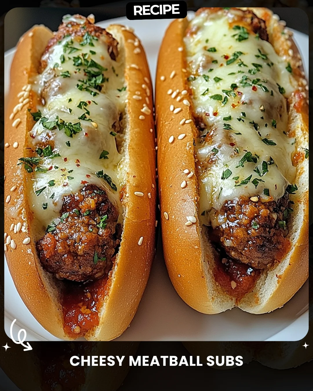 Cheesy Meatball Subs