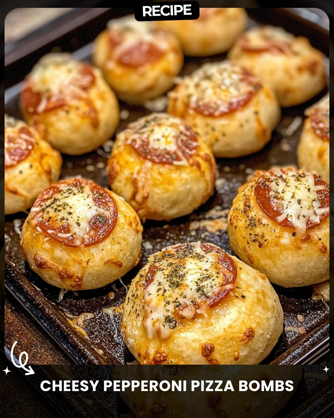 Cheesy Pepperoni Pizza Bombs