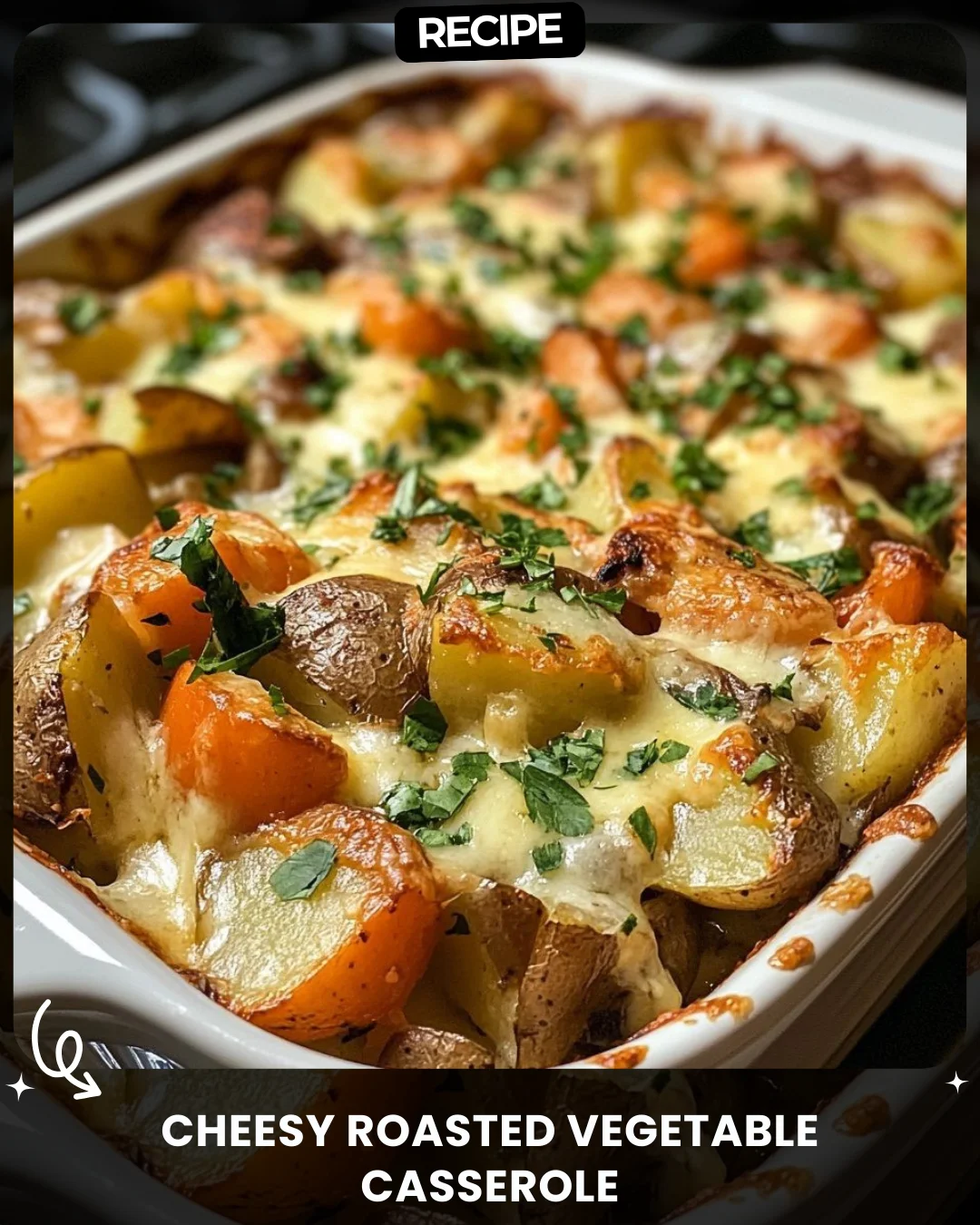 Cheesy Roasted Vegetable Casserole