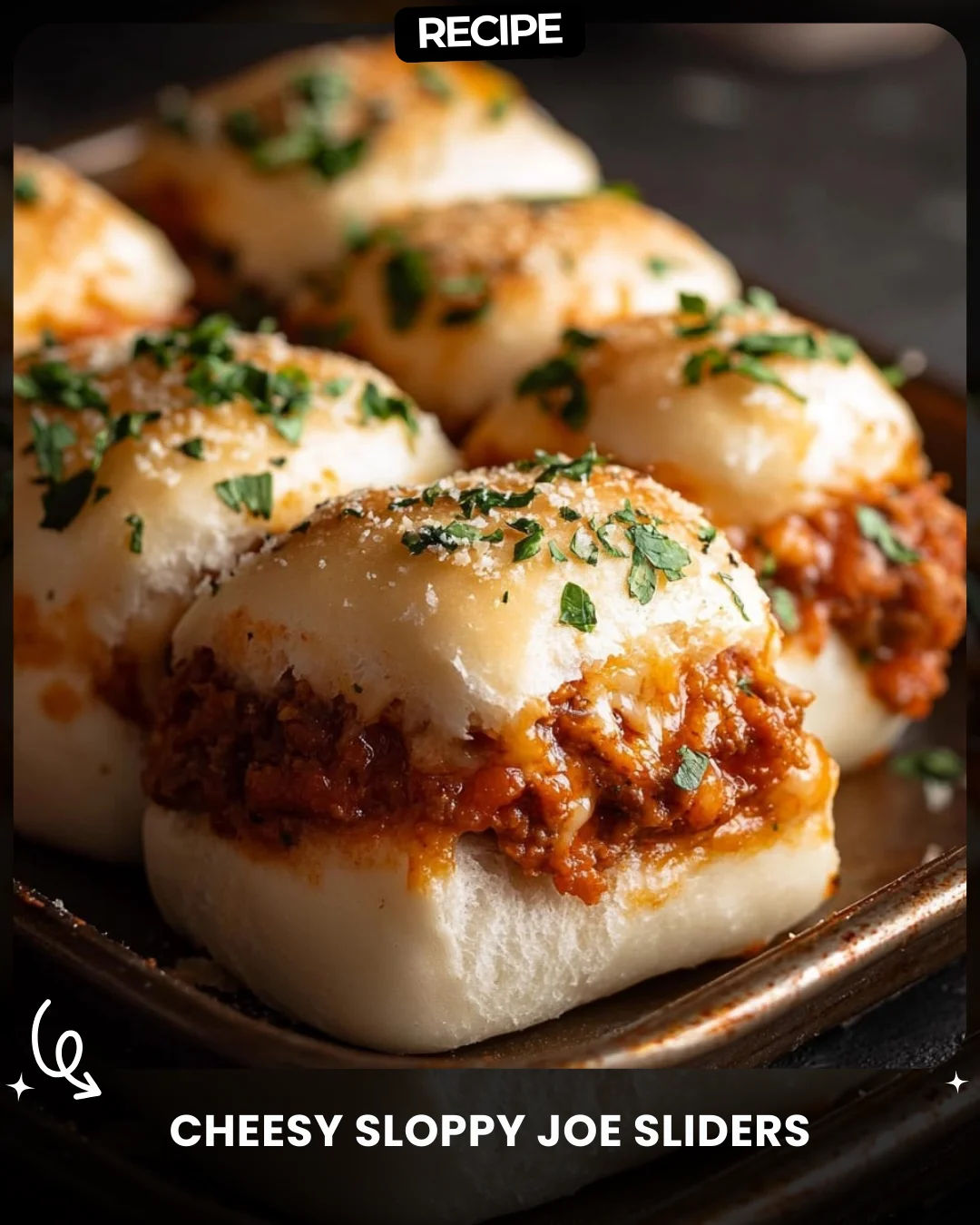 Cheesy Sloppy Joe Sliders