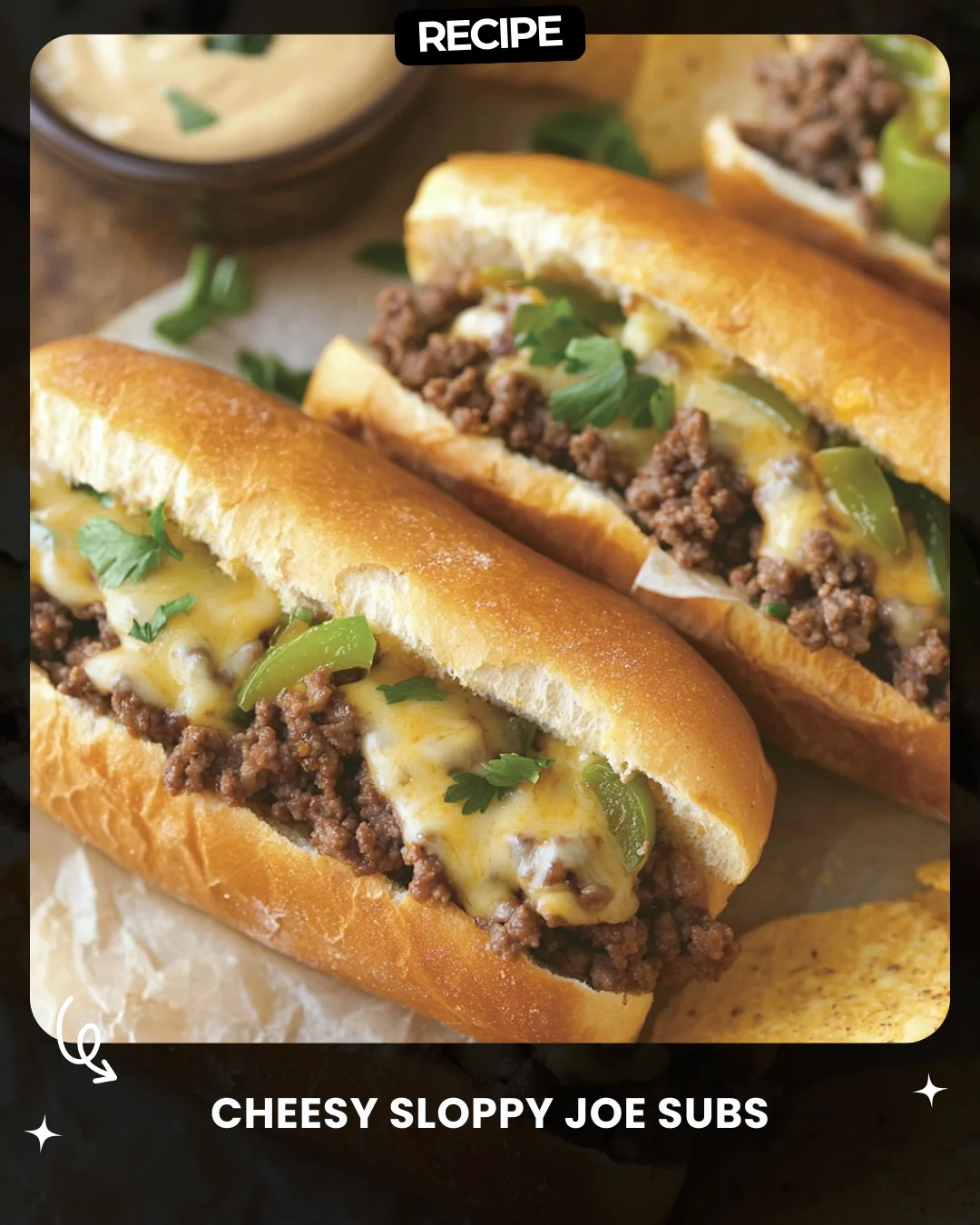 Cheesy Sloppy Joe Subs