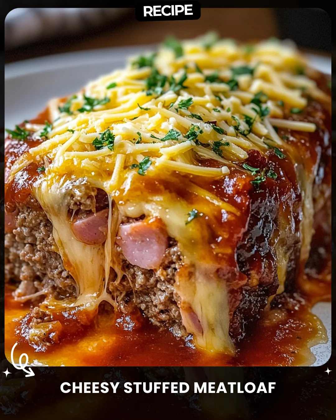 Cheesy Stuffed Meatloaf