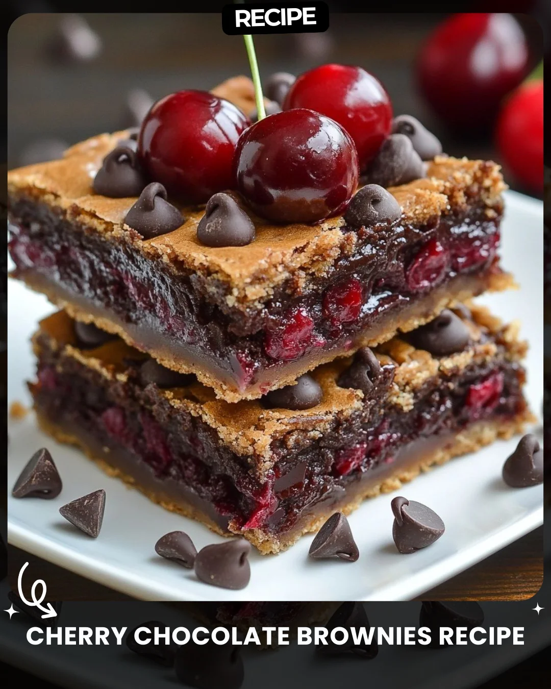 Cherry Chocolate Brownies Recipe