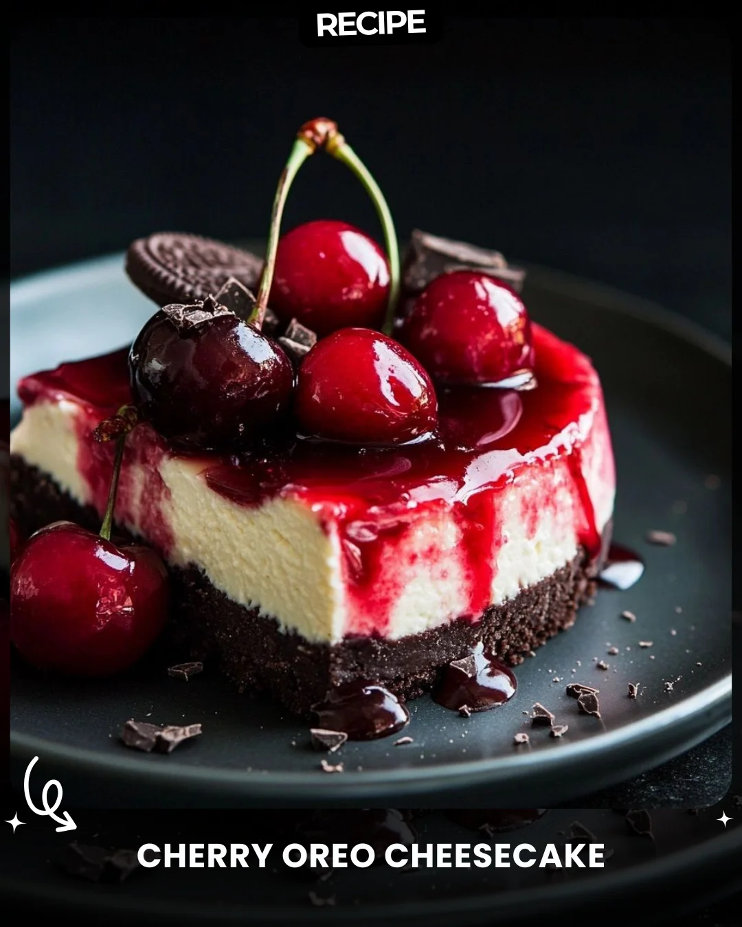 Cherry Oreo Cheesecake