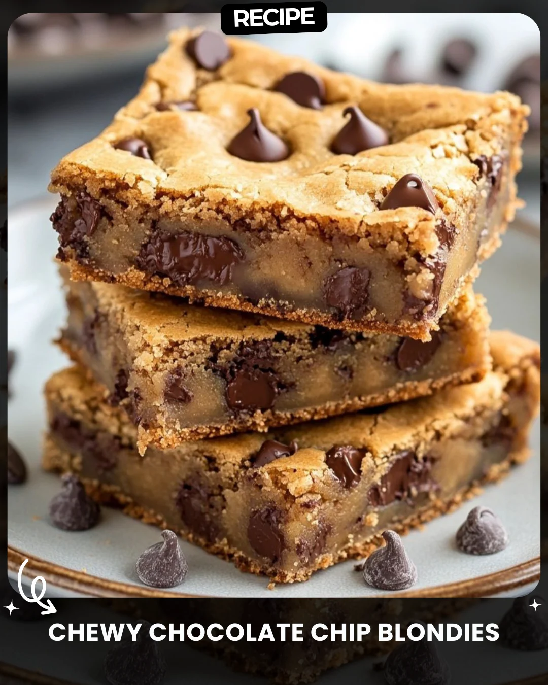 Chewy Chocolate Chip Blondies